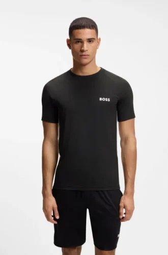 Aktives, schnell trocknendes Slim-Fit-T-Shirt mit Vier-Wege-Stretch