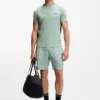 Aktives, schnell trocknendes Slim-Fit-T-Shirt mit Vier-Wege-Stretch