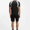 Aktives, schnell trocknendes Slim-Fit-T-Shirt mit Vier-Wege-Stretch