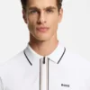 Aktives Slim-Fit-Polohemd aus feuchtigkeitsableitender Stretch-Baumwolle
