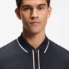 Aktives Slim-Fit-Polohemd aus feuchtigkeitsableitender Stretch-Baumwolle