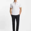 Aktives Slim-Fit-Polohemd aus feuchtigkeitsableitender Stretch-Baumwolle