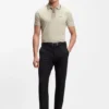 Aktives Slim-Fit-Polohemd aus feuchtigkeitsableitender Stretch-Baumwolle