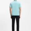 Aktives Slim-Fit-Polohemd aus feuchtigkeitsableitender Stretch-Baumwolle