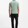 Aktives Slim-Fit-Polohemd aus feuchtigkeitsableitender Stretch-Baumwolle