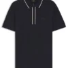 Aktives Slim-Fit-Polohemd aus feuchtigkeitsableitender Stretch-Baumwolle