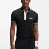 Aktives Slim-Fit-Polohemd mit Feuchtigkeitsmanagement
