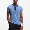 Aktives Slim-Fit-Polohemd mit Feuchtigkeitsmanagement