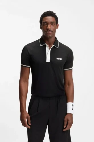 Aktives Slim-Fit-Polohemd mit Feuchtigkeitsmanagement
