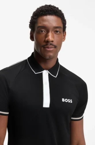 Aktives Slim-Fit-Polohemd mit Feuchtigkeitsmanagement