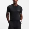 Aktives T-Shirt in schmaler Passform mit Tennisball-Prägung