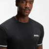 Aktives T-Shirt in schmaler Passform mit Tennisball-Prägung