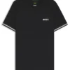 Aktives T-Shirt in schmaler Passform mit Tennisball-Prägung