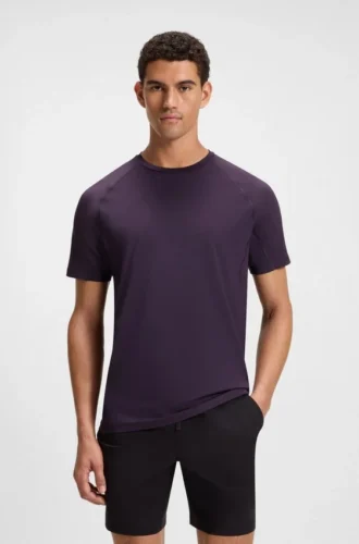 Aktives T-Shirt in Slim-Fit-Passform mit dekorativen reflektierenden Details