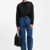 All-Gender-Sweatshirt aus Baumwollfrottee mit Herz-Logo