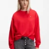 All-Gender-Sweatshirt aus Baumwollfrottee mit Herz-Logo