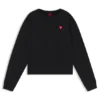 All-Gender-Sweatshirt aus Baumwollfrottee mit Herz-Logo