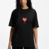 All-Gender-T-Shirt aus Baumwolljersey mit Origami-Herz-Print