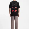 All-Gender-T-Shirt aus Baumwolljersey mit Origami-Herz-Print
