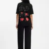 All-Gender-T-Shirt aus Baumwolljersey mit Origami-Herz-Print