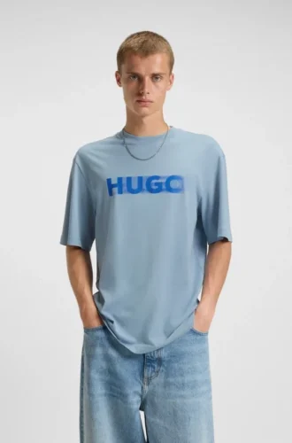 All-Gender-T-Shirt mit verwischtem Logo