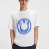 All-Gender-T-Shirt mit verwischtem Logo