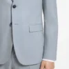 Anzugjacke in Extra-Slim-Fit aus Popeline mit Wollmischung