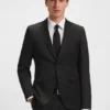 Anzugjacke in Extra-Slim-Fit aus Serge aus Schurwolle