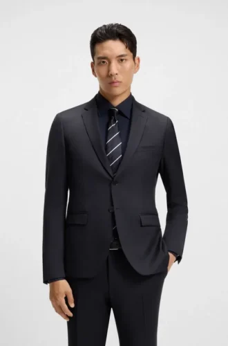 Anzugjacke in Extra-Slim-Fit aus Serge aus Schurwolle