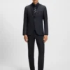 Anzugjacke in Extra-Slim-Fit aus Serge aus Schurwolle