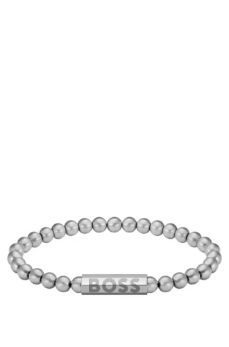 Armband mit Logo-Verschluss in Silberoptik