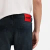 Aschblaue Jeans in Extra-Slim-Fit aus Comfort-Stretch-Denim