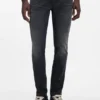Ascheblaue Jeans in Extra-Slim-Fit aus Stretch-Denim
