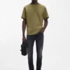 Ascheblaue Jeans in Extra-Slim-Fit aus Stretch-Denim