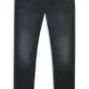 Ascheblaue Jeans in Extra-Slim-Fit aus Stretch-Denim
