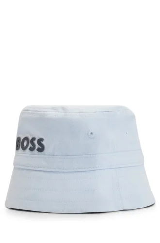 Baby-Bucket-Hat mit Logo aus Baumwolltwill