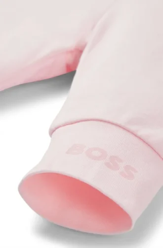 Baby-Leggings aus Stretch-Baumwolle mit Logo-Print am Saum