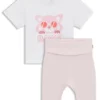 Baby-Leggings und T-Shirt aus Stretch-Baumwolle