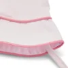 Baby-Mütze mit Logo-Print aus rosa Popeline