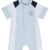 Baby-Playsuit aus Stretch-Baumwolle mit Double-B-Monogramm