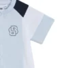 Baby-Playsuit aus Stretch-Baumwolle mit Double-B-Monogramm