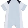 Baby-Playsuit aus Stretch-Baumwolle mit Double-B-Monogramm