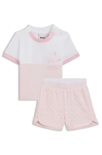 Baby-Set aus Shorts und T-Shirt aus Baumwollmischung