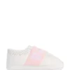 Baby-Slipper mit Logo-Riemen aus Leder