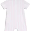 Baby-Strampler aus gestreiftem Interlock-Baumwollstoff