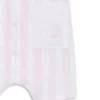Baby-Strampler aus gestreiftem Interlock-Baumwollstoff