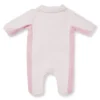 Baby-Strampler aus Samt mit gesticktem Logo