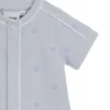 Baby-Strampler aus Stretch-Baumwolle mit Double-B-Monogrammen