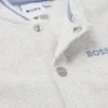 Baby-Strampler aus Stretch-Baumwolle mit Fischgrätenmuster