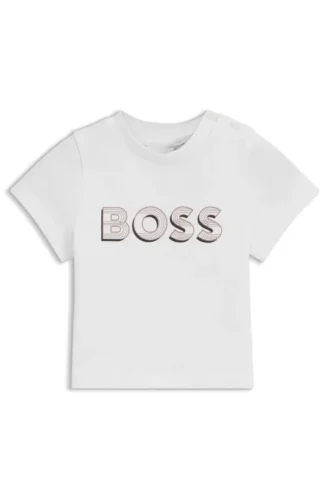Baby-T-Shirt mit Logo-Motiv aus Stretch-Baumwolle
